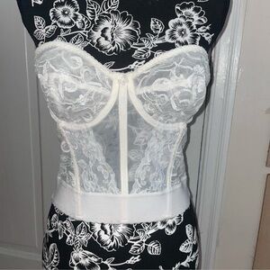 Lacey sheer corset top size 36C